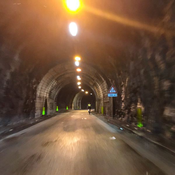 UCI Gran Fondo World Championships 2018 Varese_-2 Tunnel just outside Varese
