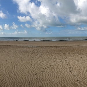 Wide sandy beach at Bois en Plage