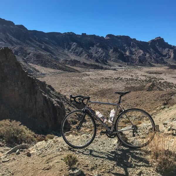Cycling Mount Teide National Park Tenerife-48 Lava fields you pass while cycling Teide