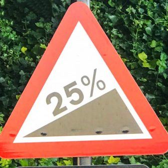25% sign near the esplanade in Ventnor