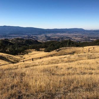 Views over Santa Ynez valley from Figueroa Mountain