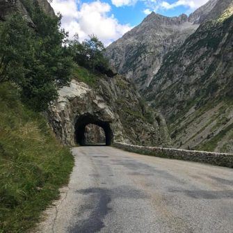Tunnel on the road to La Bérarde, Alps