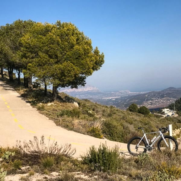 Bike path to secret summit of Coll de Rates