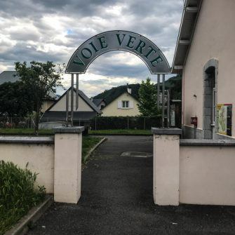 Entrance sign to the Voie Verte