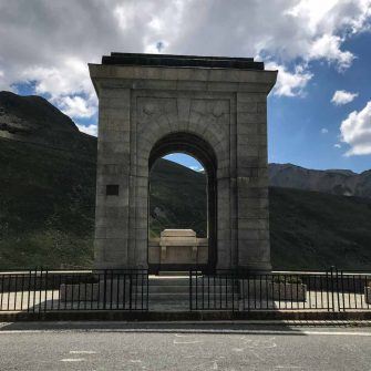 World War One Monument on Passo dello Stelvio from Bormio side