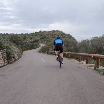 Smooth roads for cyclist climbing to Santuari de Cura Mallorca