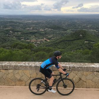 View from the top of the Mallorca San Salvador climb
