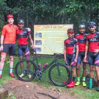 Cyclists at Mission Lodge Seychelles 