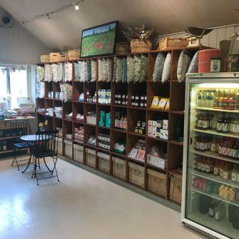 Farm shop within a cycling cafe