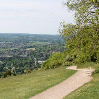 Box Hill cycling route, Dorking Surrey
