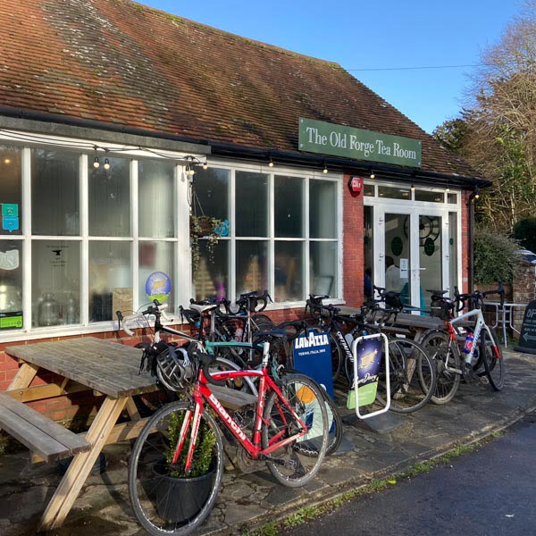 Cycling South Downs Winchester Copyright epic road rides-28 Old Forge tea rooms perfect for cyclists