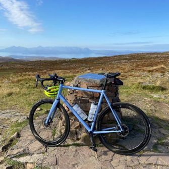 Road bike on a Highlands cycle route