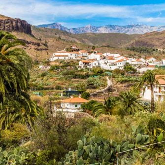 Village of Fataga inland Gran Canaria - a less usual but more beautiful place to stay in Gran Canaria