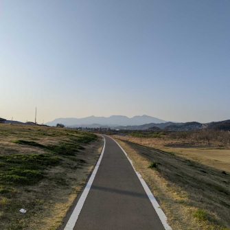 Cycling road in Japan