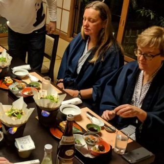 Meal in a ryokan in Japan