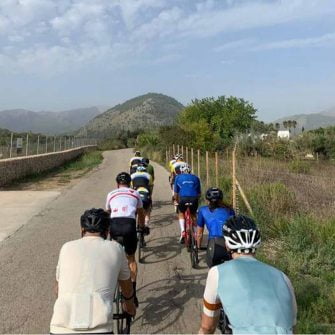 Cyclists on a Mallorca cycling holiday with SunVelo